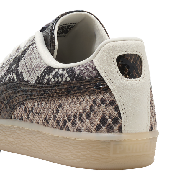 PUMA Suede Snake - Women's - Frosted Ivory/Black - Image 3
