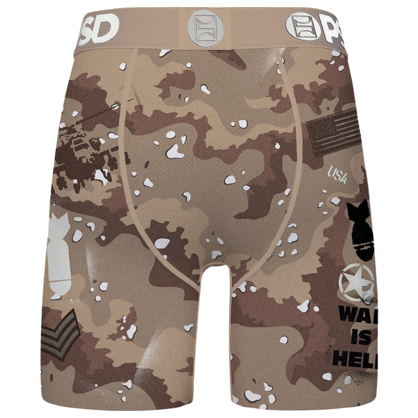 PSD Graphic Briefs - Men's - White/Brown/Tan - Image 2
