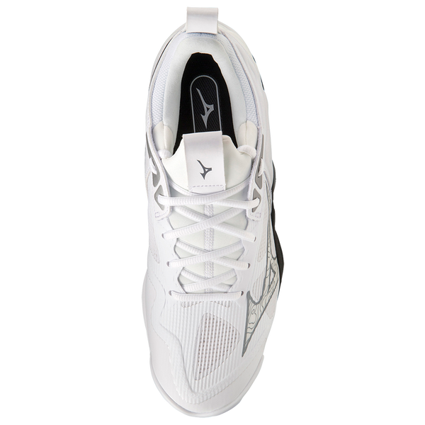 Mizuno Wave Momentum 3 - Men's - White/Black - Image 4