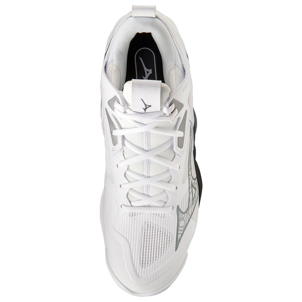 Mizuno Wave Momentum 3 Mid - Men's - White/Black - Image 4
