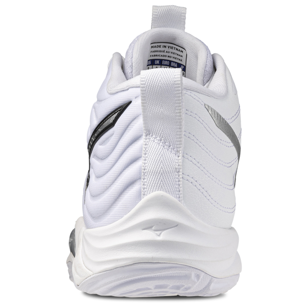 Mizuno Wave Momentum Elite Mid - Men's - White/Metallic Grey - Image 3