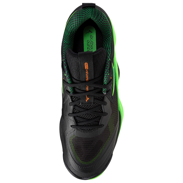 Mizuno Wave Momentum Elite - Men's - Black/Green - Image 4
