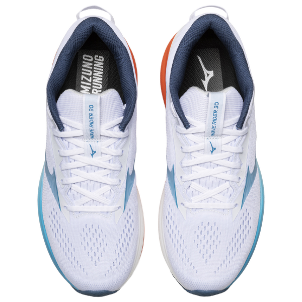 Mizuno Wave Rider 30 2E - Men's - White/Blue - Image 4