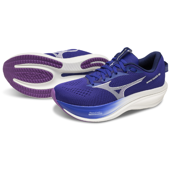 Mizuno Wave Rider 30 - Women's - Blue/White - Image 6