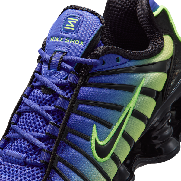 Nike Shox TL - Boys' Grade School - Black/Lapis/Volt Ice - Image 7