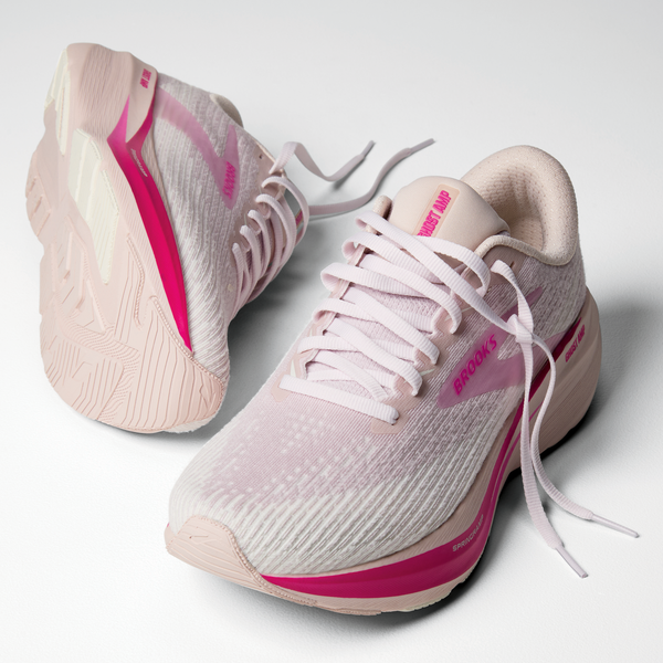 Brooks Ghost Amp - Women's - Pink/Fuschia/Pink - Image 8