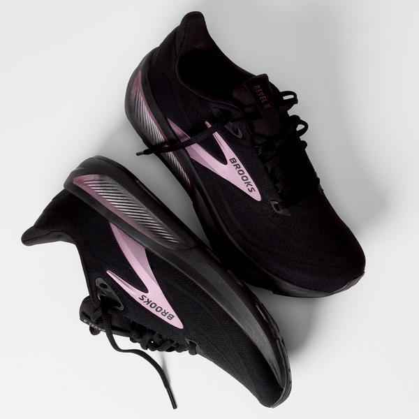Brooks Revel 9 - Women's - Black/Black/Rose Gold - Image 8