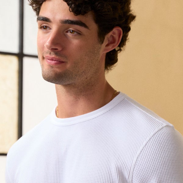 CSG Thermal Long Sleeve T-Shirt - Men's - White/White - Image 3