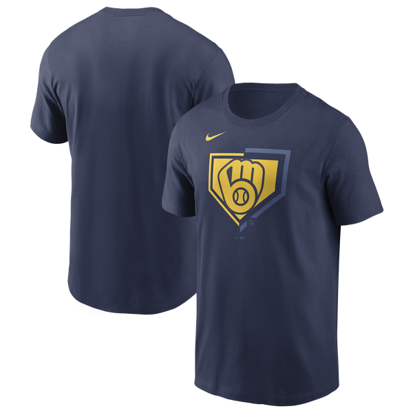 Nike Milwaukee Brewers Icon T-Shirt - Men's - Midnight Navy