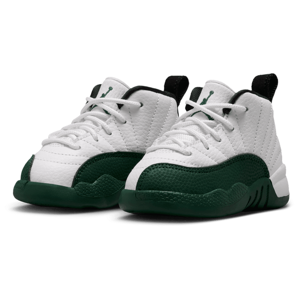 Jordan Retro 12 - Boys' Toddler - White/Green/Purple - Image 6