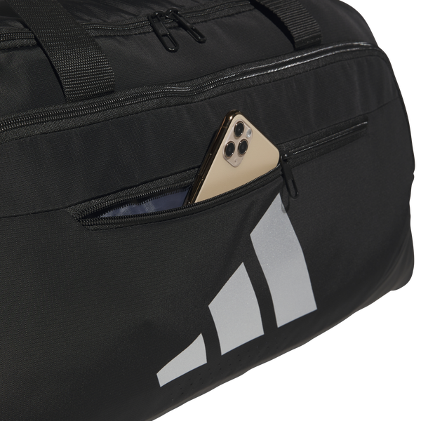 adidas Originals Defender 5 Medium Duffel Bag - Adult - Black/Silver - Image 4