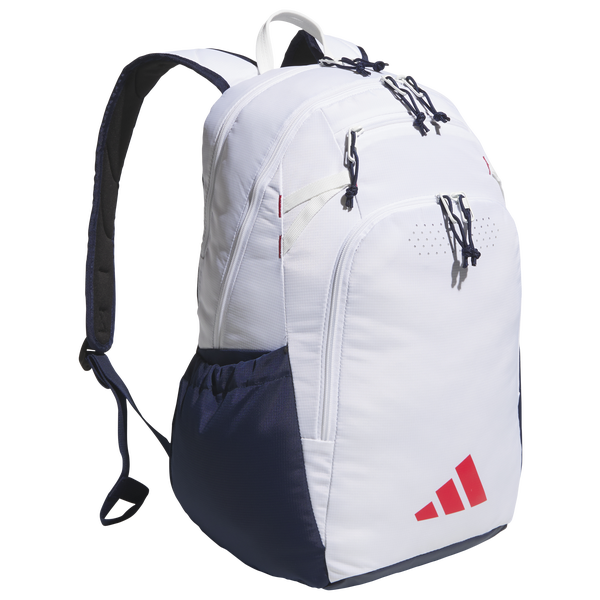 adidas Defender 5 Backpack - Adult - Ruby Red/White/Night Indigo Oure