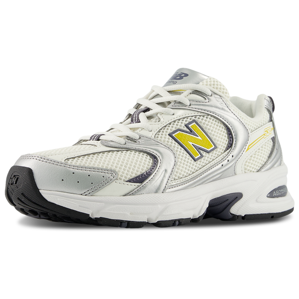New Balance 530 - Women's - Silver Metallic/Sea Salt/Yellow - Image 6
