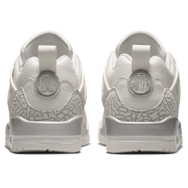 Jordan Spizike Low - Women's - Wolf Grey/Metallic Silver/Swan - Image 3