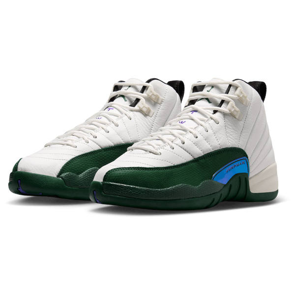 Jordan Retro 12 - Boys' Grade School - Purple/White/Green - Image 6
