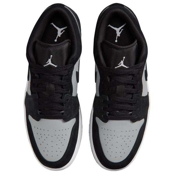 Jordan AJ 1 Low - Men's - White/Black/Lt Smoke Gray - Image 4