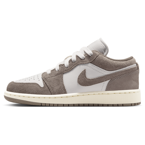 Jordan AJ 1 Low - Boys' Grade School - Enigma Stone/Olive Grey/Summit White - Image 2