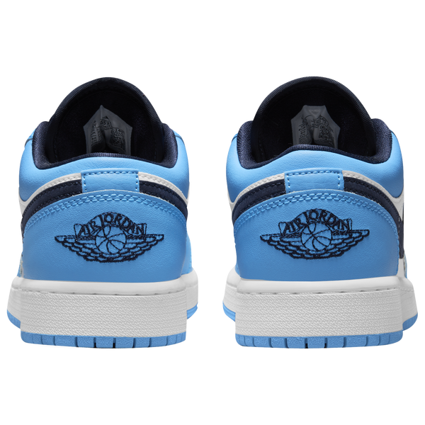 Jordan AJ 1 Low - Boys' Grade School - Dk Powder Blue/Obsidian/White - Image 3
