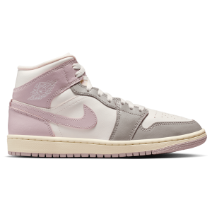 Jordan AJ 1 Mid - Women's - White/Purple