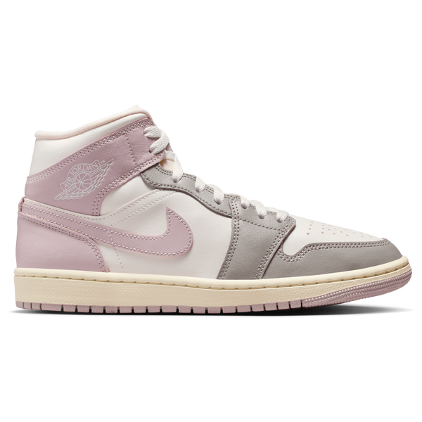 Jordan AJ 1 Mid - Women's - White/Purple