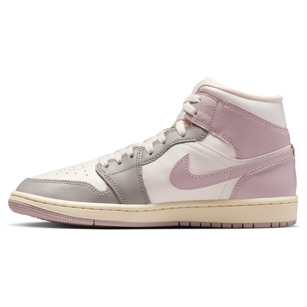 Jordan AJ 1 Mid - Women's - White/Purple - Image 2