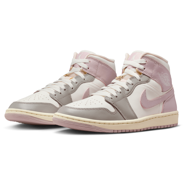 Jordan AJ 1 Mid - Women's - White/Purple - Image 6