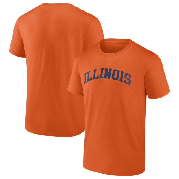 Fanatics Illinois Arch Long Sleeve Shirt - Men's - Orange