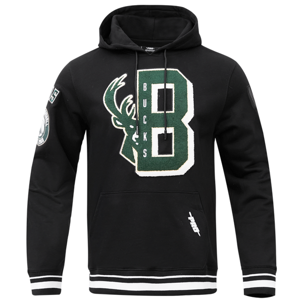 Pro Standard BUCKS MASH UP RIB FLC PO HOODIE - Men's - Black
