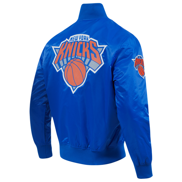 Pro Standard NEW YORK KNICKS SATIN JACKET - Men's - Royal Blue - Image 4