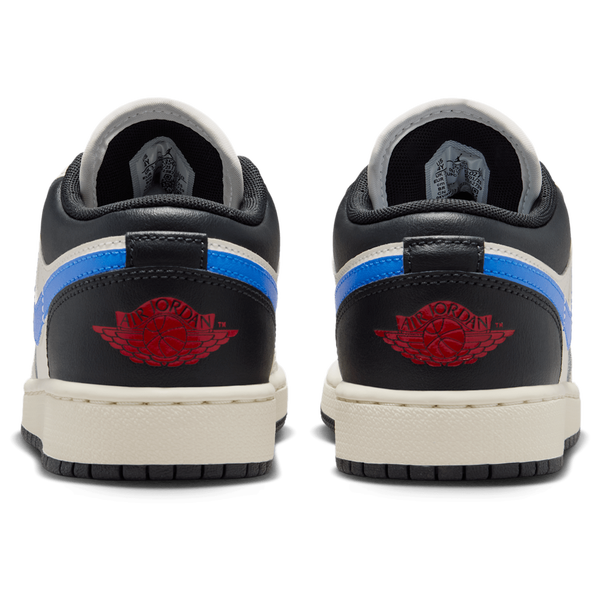 Jordan AJ 1 Low - Boys' Grade School - Gray/Blue - Image 3