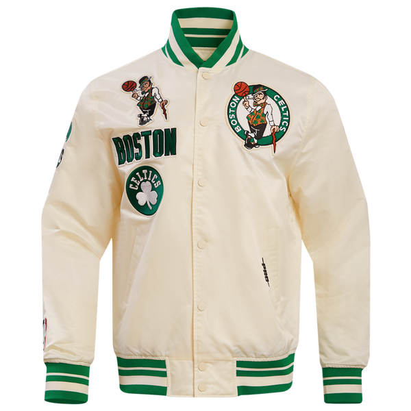 Pro Standard BOSTON CELTICS SATIN JACKET - Men's - Eggshell