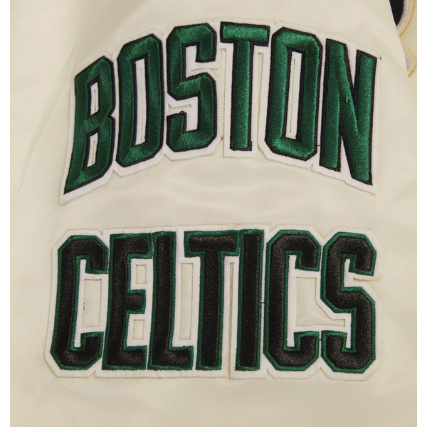 Pro Standard BOSTON CELTICS SATIN JACKET - Men's - Eggshell - Image 7