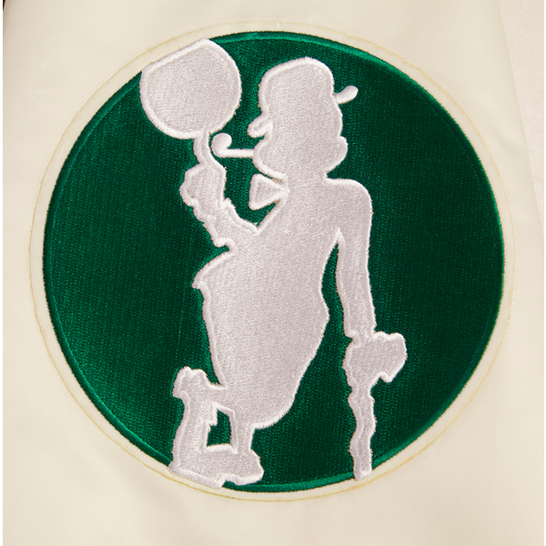 Pro Standard BOSTON CELTICS SATIN JACKET - Men's - Eggshell - Image 8