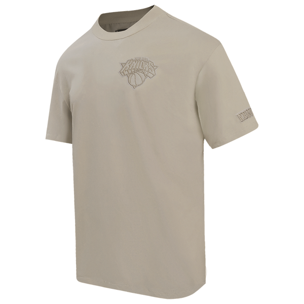 Pro Standard KNICKS NEUTRAL CJ DROP SHOULDER TEE - Men's - Taupe - Image 3