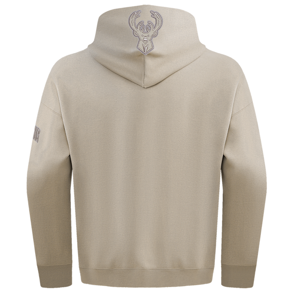 Pro Standard BUCKS NEUTRAL DROP SHOULDER FLC PO HOODIE - Men's - Taupe - Image 2