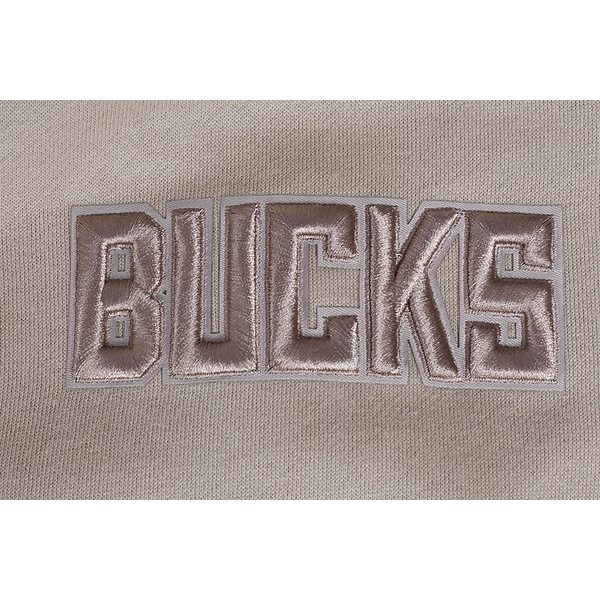 Pro Standard BUCKS NEUTRAL DROP SHOULDER FLC PO HOODIE - Men's - Taupe - Image 7