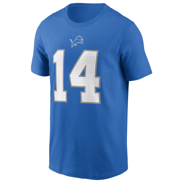 Nike Amon-Ra St Brown Lions Short Sleeve T-Shirt - Men's - Blue Spark - Image 2