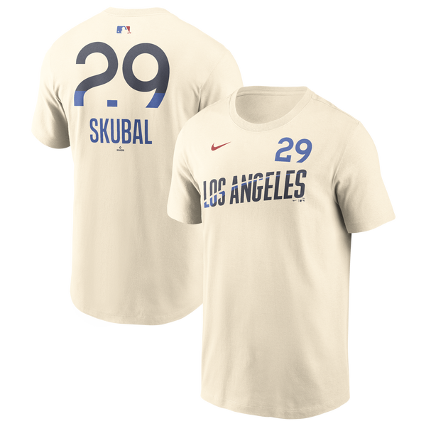 Nike MLB Los Angeles Dodgers Name and Number SS T - Men's - Natural