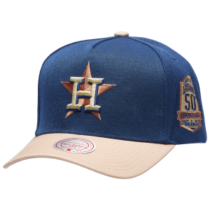 Mitchell & Ness Astros Navy & Tan Pro Pinch Cap - Adult - Tan/Navy