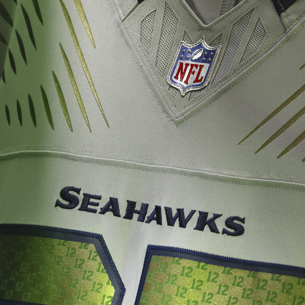Nike Seahawks NFL Rival JS11 Limit Jersey - Men's - Grey - Image 4
