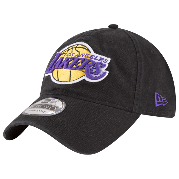 New Era Lakers Core Classic 2.0 9TWENTY Adjustable Hat - Men's - Black/Black - Image 2