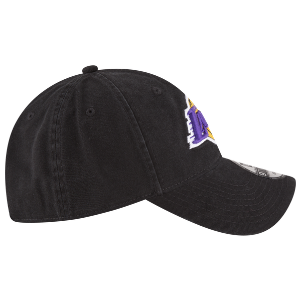 New Era Lakers Core Classic 2.0 9TWENTY Adjustable Hat - Men's - Black/Black - Image 5