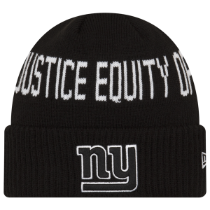 New Era Giants Social Justice Knit Cap - Men's - Black/White