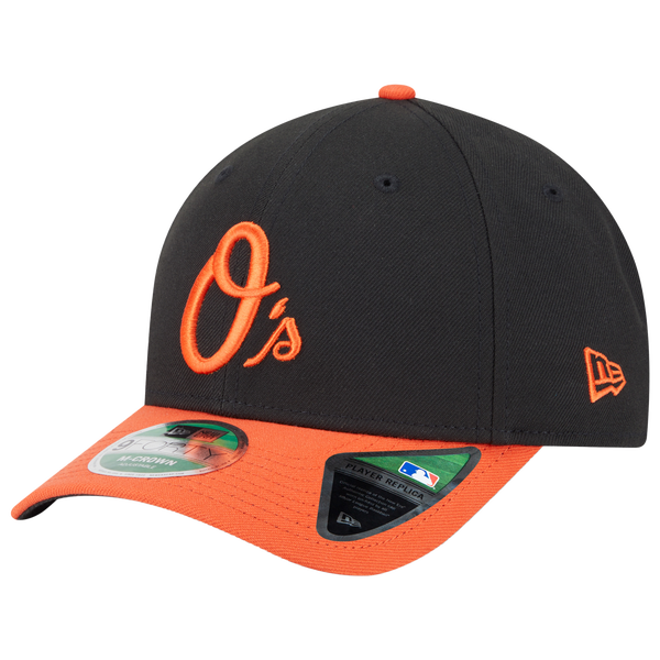 New Era Orioles Player Replica 9FORTY Cap - Men's - Black/Orange