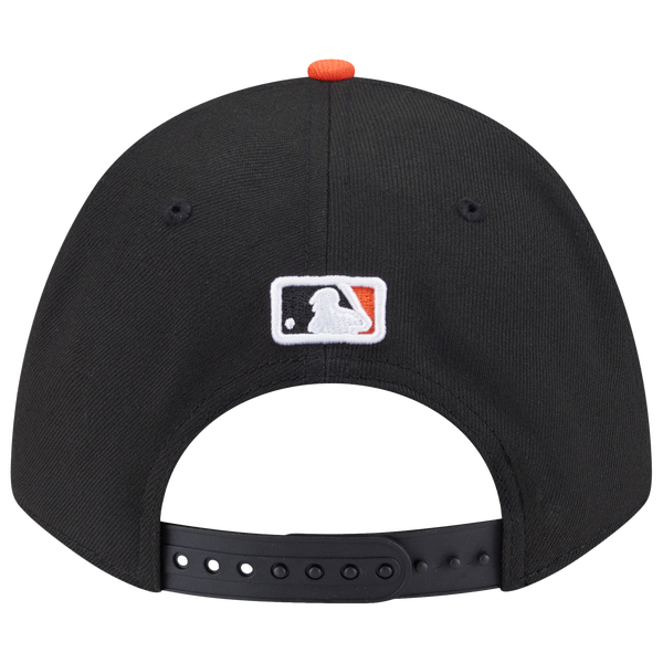 New Era Orioles Player Replica 9FORTY Cap - Men's - Black/Orange - Image 6