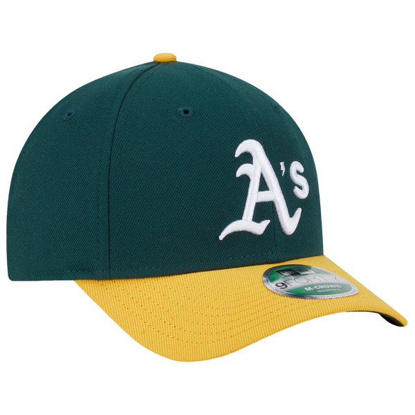 New Era Athletics Player Replica 9FORTY Cap - Men's - Green/Yellow - Image 3