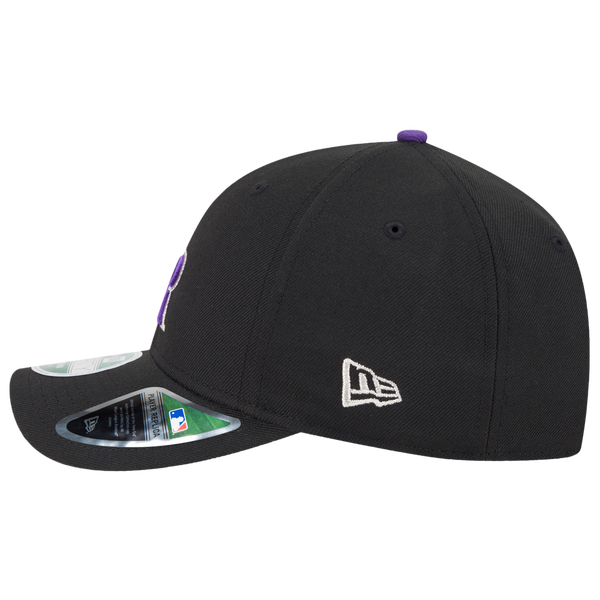 New Era Rockies Player Replica 9FORTY Cap - Men's - Black/Purple - Image 4