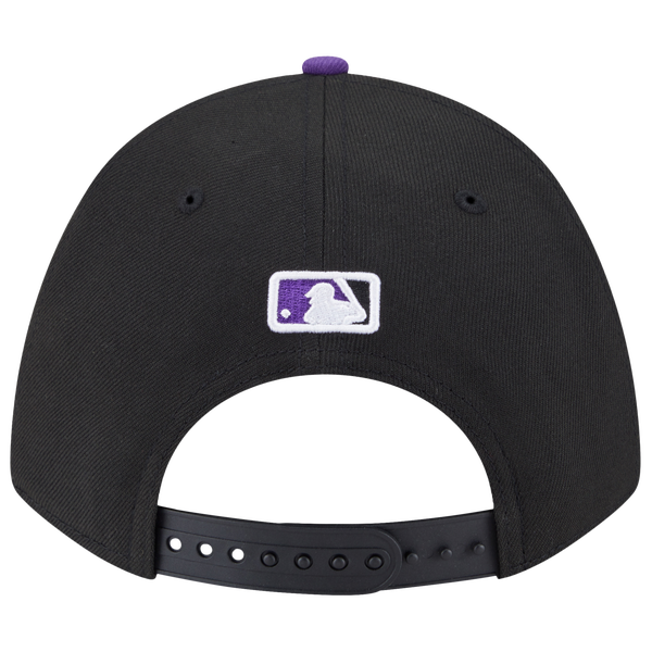 New Era Rockies Player Replica 9FORTY Cap - Men's - Black/Purple - Image 6
