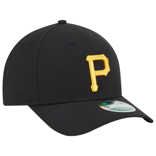 New Era Pirates Player Replica 9FORTY Cap - Men's - Black/Yellow - Image 3