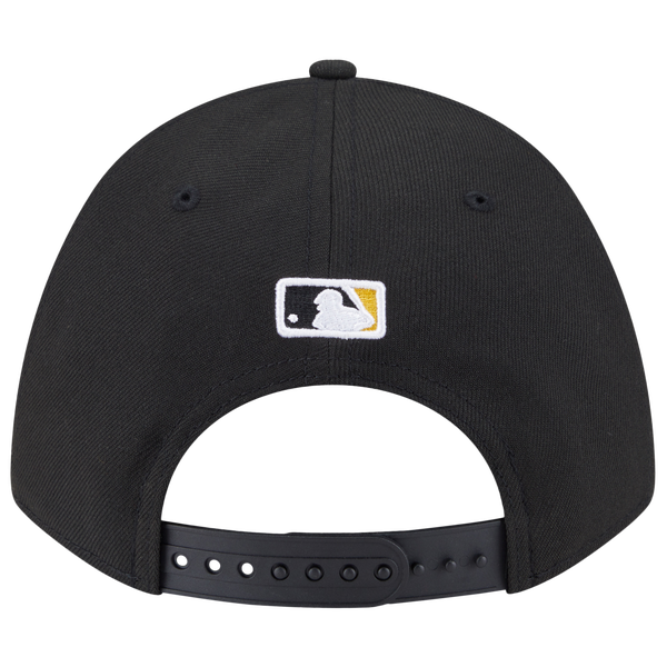 New Era Pirates Player Replica 9FORTY Cap - Men's - Black/Yellow - Image 6